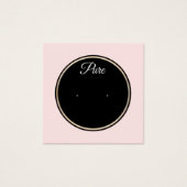 Roze  Cirkel Studie Verzamelhouder Vierkante Visitekaartjes (Voorkant)