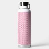 Roze Cirkelpatroon Waterfles (Achterkant)