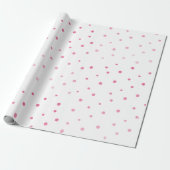 Roze cirkels cadeaupapier (Uitgerold)