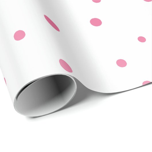 Roze cirkels cadeaupapier (Rol Hoek)