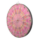 Roze cirkels dartbord (Voorkant Rechts)