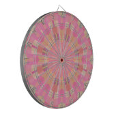 Roze cirkels dartbord (Voorkant Links)