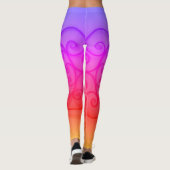 roze cirkels leggings (Achterkant)
