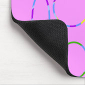 Roze cirkels Muismat (Hoek)
