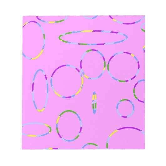 Roze cirkels notitieblok (Voorkant)