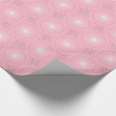 Roze cirkels patroon cadeaupapier (Hoek)