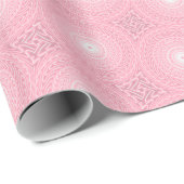 Roze cirkels patroon cadeaupapier (Rol Hoek)
