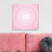 Roze cirkels patroon canvas afdruk (Insitu (Woonkamer))