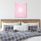 Roze cirkels patroon canvas afdruk (Insitu (Slaapkamer))