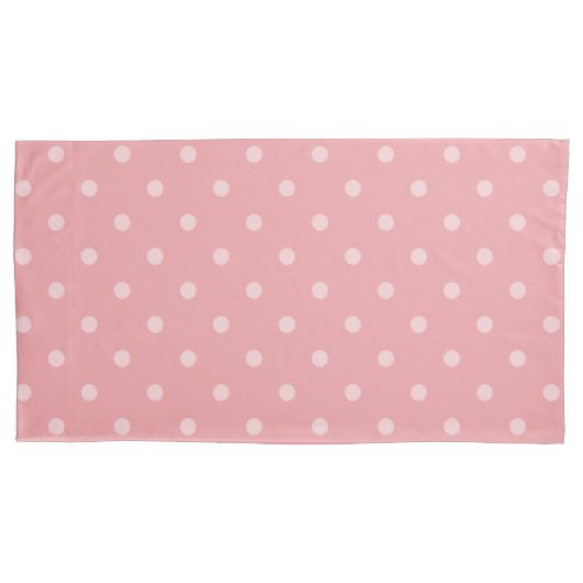 Roze Cirkels Patroon Paar Kussenslopen (Voorkant-Links)