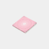 Roze cirkels patroon post-it® notes (Schuin)