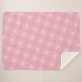 Roze cirkels patroon sherpa deken (Voorkant (horizontaal))