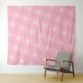 Roze cirkels patroon wandkleed (In Situ (horizontaal))