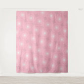 Roze cirkels patroon wandkleed (Voorkant)