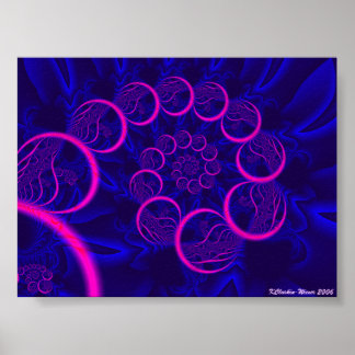 Roze cirkels poster