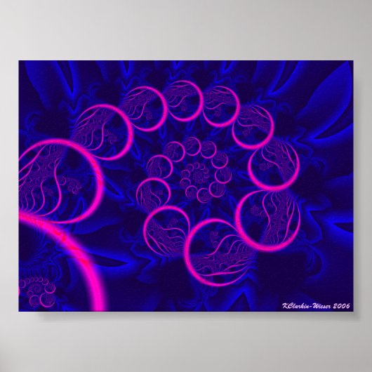 Roze cirkels poster (Voorkant)