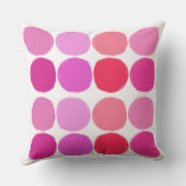 Roze cirkels print kussen (Achterkant)