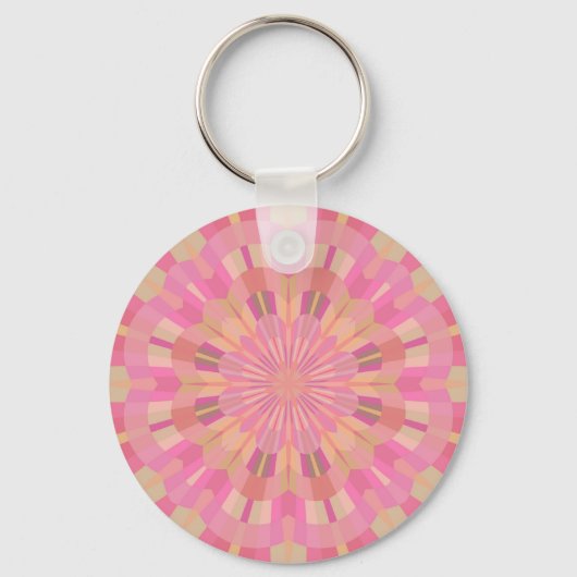 Roze cirkels sleutelhanger (Voorkant)