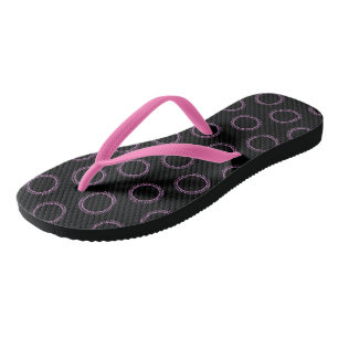 Roze cirkels teenslippers