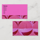 roze cirkels visitekaartje (Voorkant / Achterkant)