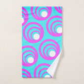 Roze Cirkels Witte Binnencirkel Bad Handdoek (Handdoek)