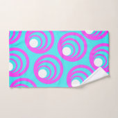 Roze Cirkels Witte Binnencirkel Bad Handdoek (Handdoek)