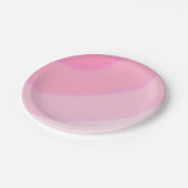 Roze cirkelvormige wervelingen ombre papieren bordje (Gekanteld)