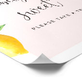 Roze citroen baby's krijgen een speciale behandeli poster (Hoek)