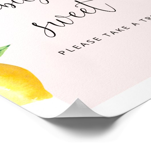 Roze citroen baby's krijgen een speciale behandeli poster (Hoek)