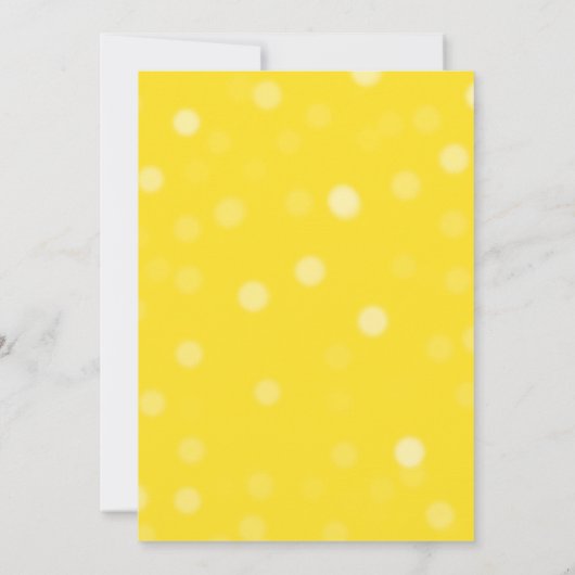 Roze citroen limonade geel verjaardagsfeestje kaart (Achterkant)