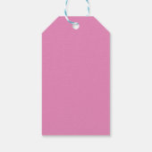 Roze citroen limonade verjaardagsfeest cadeaubijsl cadeaulabel (Achterkant)
