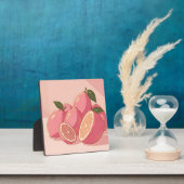 Roze Citroen Modern Vrouwelijk Citrus Fotoplaat (Insitu)