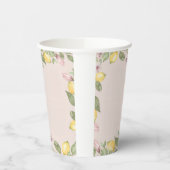 Roze citroen papieren bekers (Links)