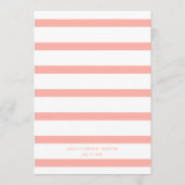  Roze Citroenen Citrus Baby shower voor Meisje Menu (Achterkant)