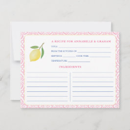  Roze Citroenen Vrijgezellenfeest Recept Kaart