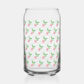 Roze citroenlimonade  blikvorm glas (Achterkant)