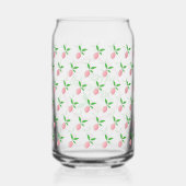 Roze citroenlimonade  blikvorm glas (Achterkant)