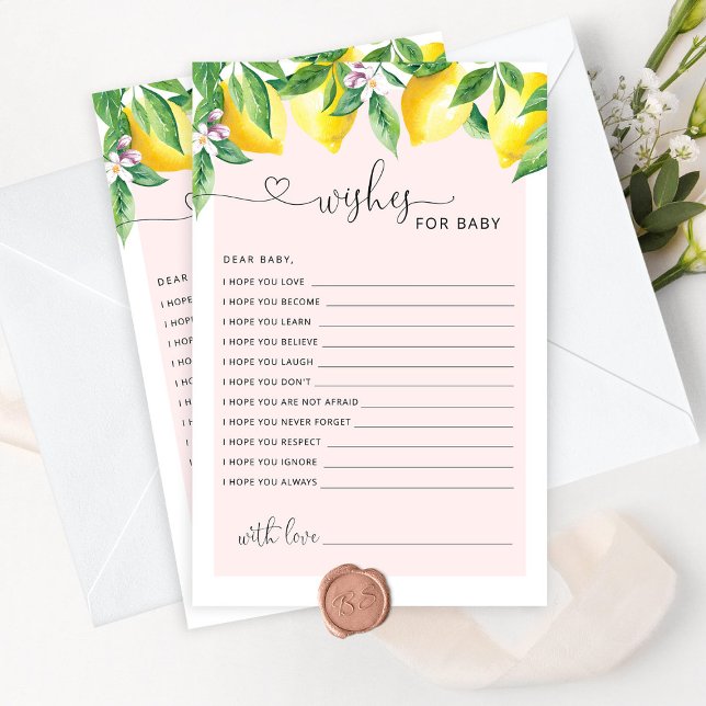 Roze citroenwensen voor baby (Creator heeft geüpload)