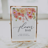 Roze Citrus Bloem Boeket Bar Poster
