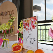 Roze Citrus Bloem Boeket Bar Poster