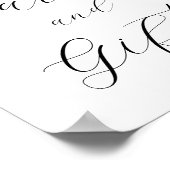 Roze Citrus Bloemen Kaarten en Geschenken Teken Poster (Hoek)