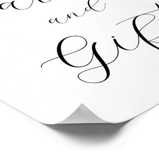 Roze Citrus Bloemen Kaarten en Geschenken Teken Poster (Hoek)