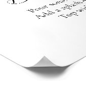 Roze Citrus Bloemen Mimosa Bar Teken Poster (Hoek)