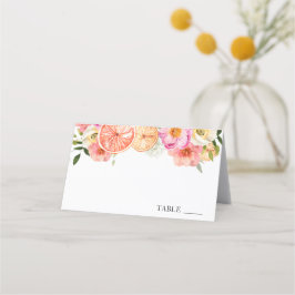 Roze Citrus Bloemen Naam Plaatjes Plaatskaartje