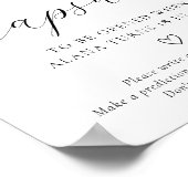 Roze Citrus Bloemen Tijd Capsule Teken Poster (Hoek)