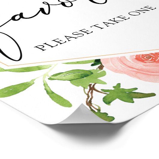 Roze Citrus Bruikspullen Bord Poster (Hoek)