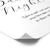 Roze Citrus Datum Nacht Ideeën Vrijgezellenfeest T Poster (Hoek)