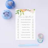 Roze Citrus Over of Onder Vrijgezellenfeest Game Flyer (Enkel)