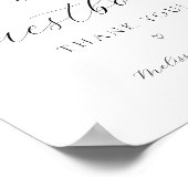 Roze Citrus Teken ons gastenboek Poster (Hoek)