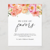 Roze Citrusbloem in plaats van het teken van de gu (Voorkant)